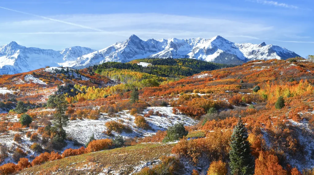 San Juan Mountain Range in Durango Colorado